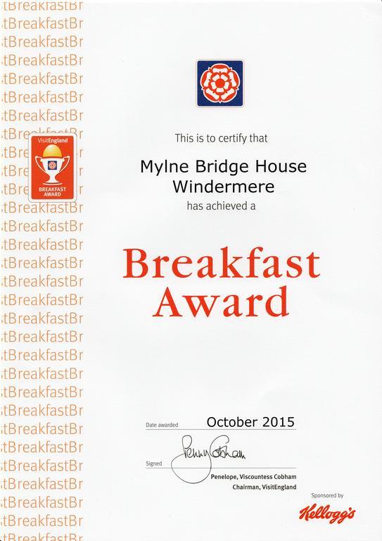 Mylne Bridge House Bed and Breakfast Windermere Exteriör bild